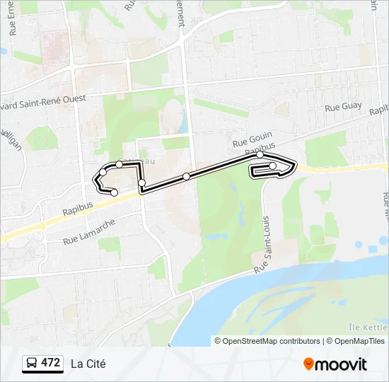 472 Bus Line Map
