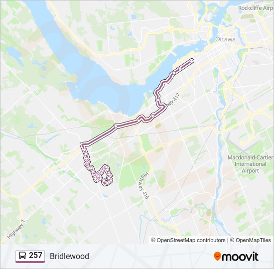 257 Route: Schedules, Stops & Maps - Bridlewood (Updated)