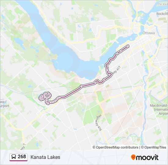 268 bus Line Map