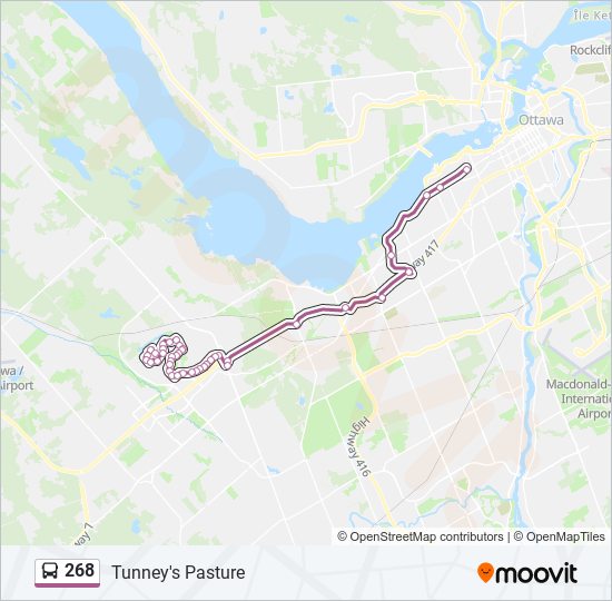 268 bus Line Map