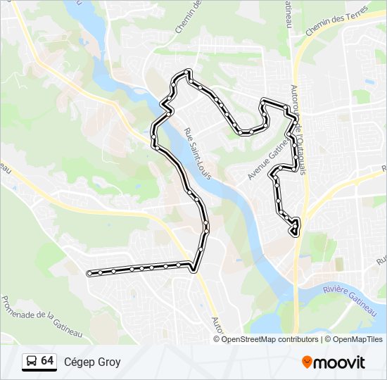 64 bus Line Map