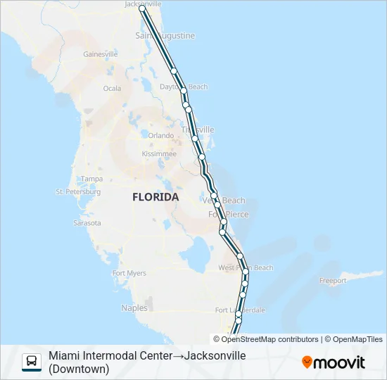 GREYHOUND US0710S Bus Line Map