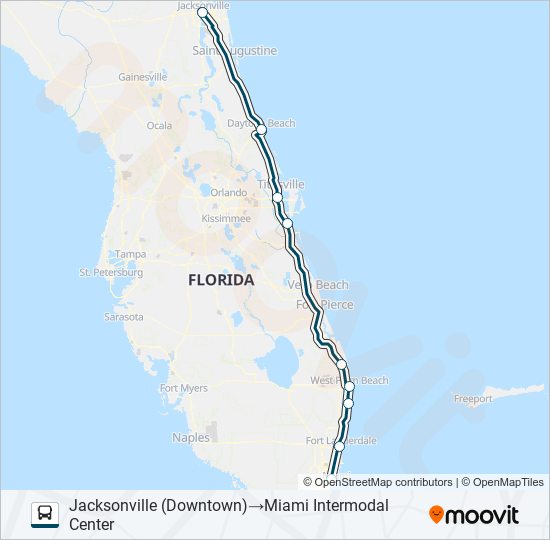 GREYHOUND US0710 bus Line Map