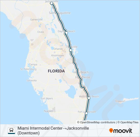 GREYHOUND US0710 Bus Line Map