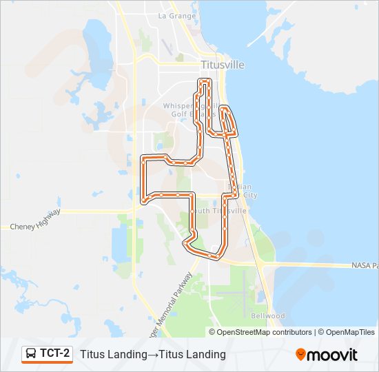 TCT-2 bus Line Map