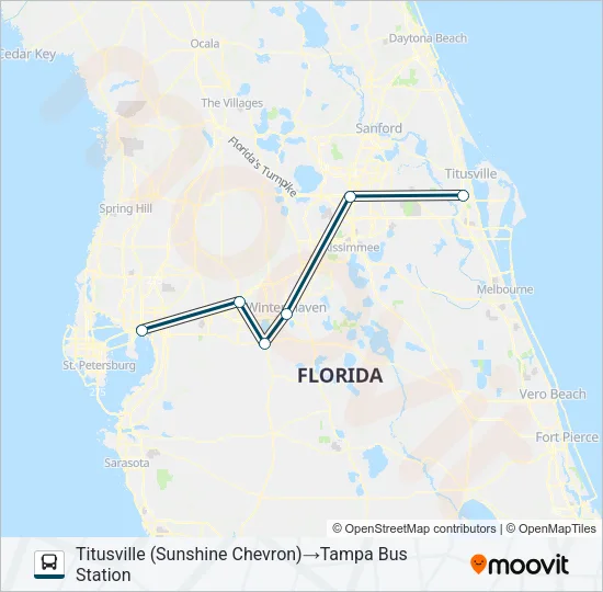 GREYHOUND US0770S Bus Line Map