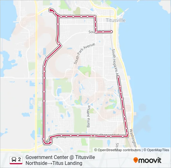 2 Bus Line Map
