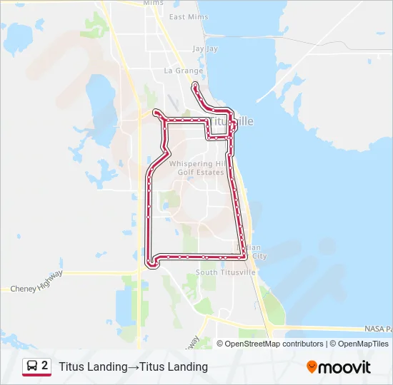 2 Bus Line Map