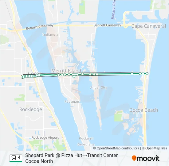 4 Bus Line Map