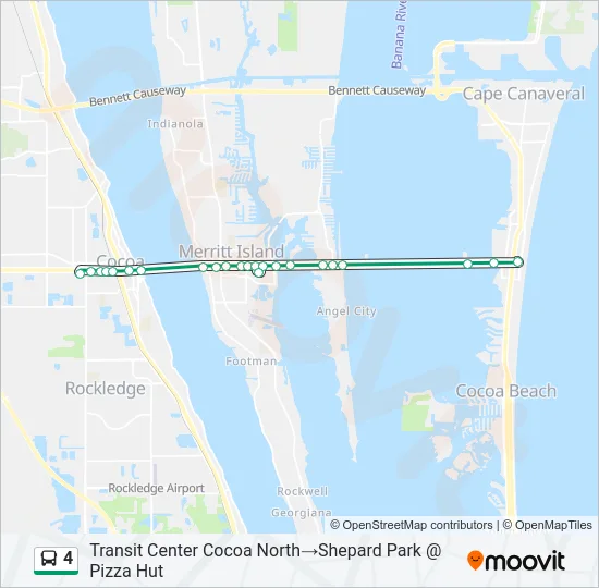 4 Bus Line Map