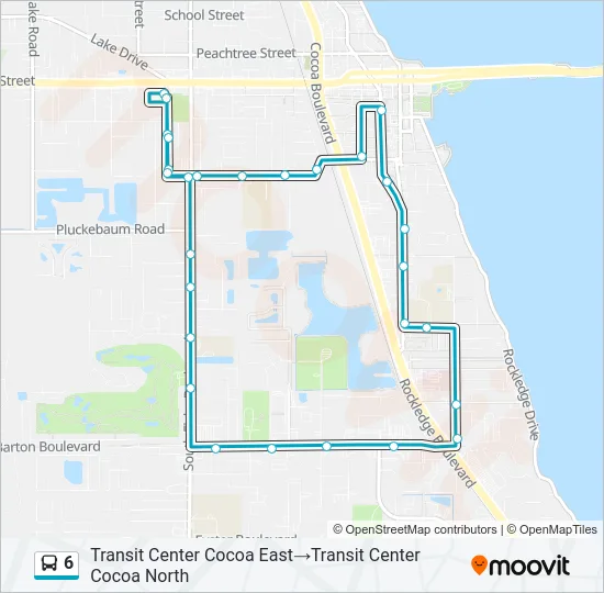 6 Bus Line Map