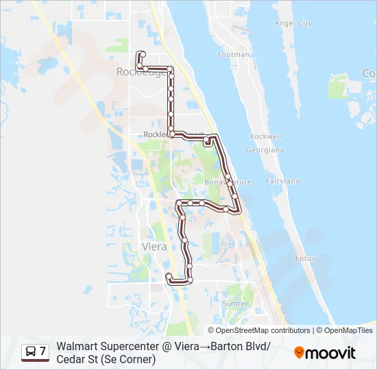 7 Bus Line Map