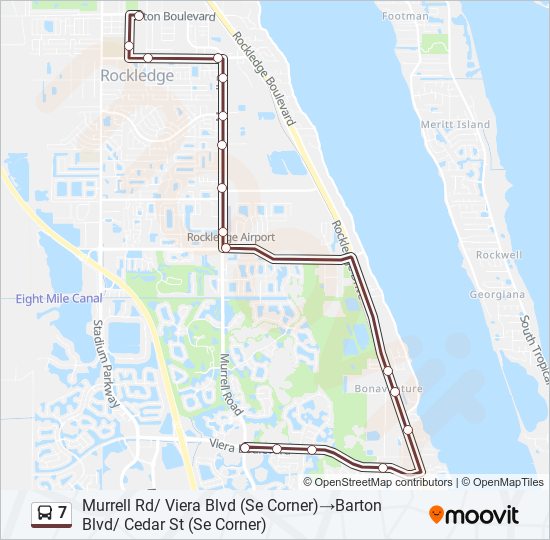 7 bus Line Map