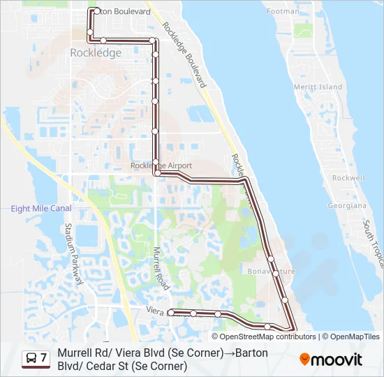 7 Bus Line Map