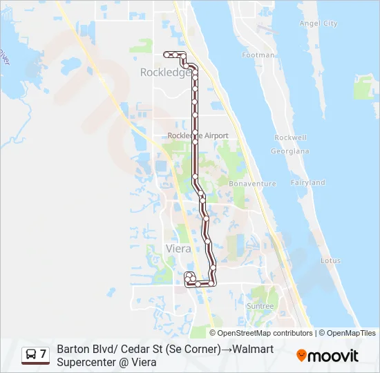 7 Bus Line Map