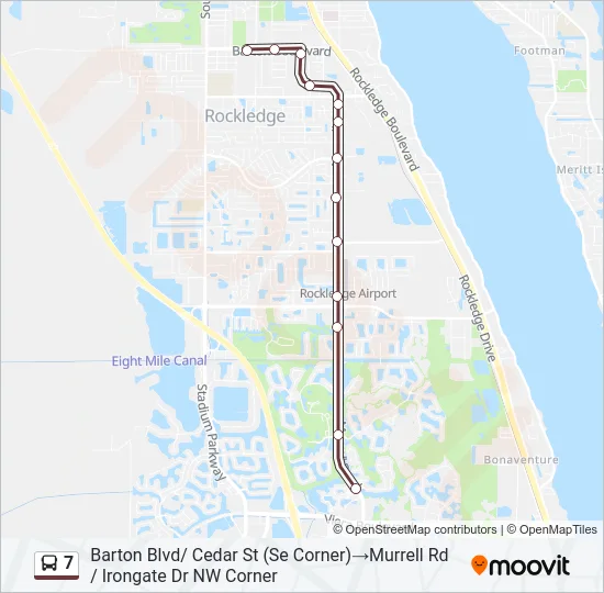 7 Bus Line Map