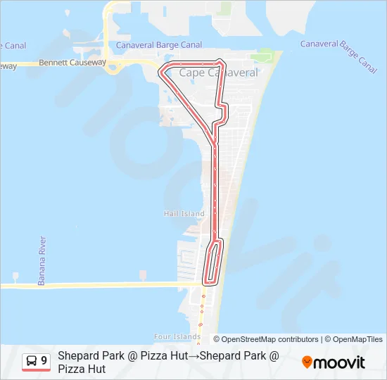 9 Bus Line Map