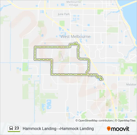 23 Bus Line Map