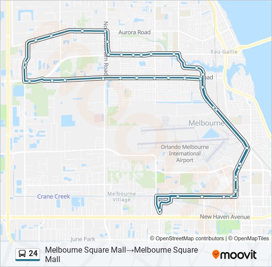 Mapa de 24 de autobús