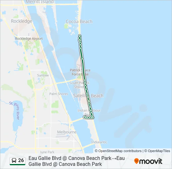 26 Bus Line Map