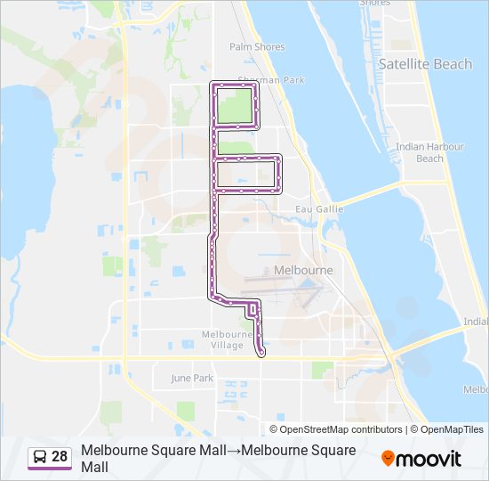 28 bus Line Map