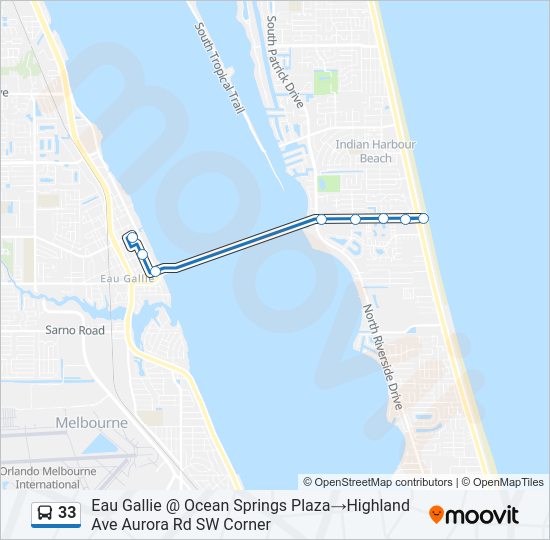 33 Bus Line Map