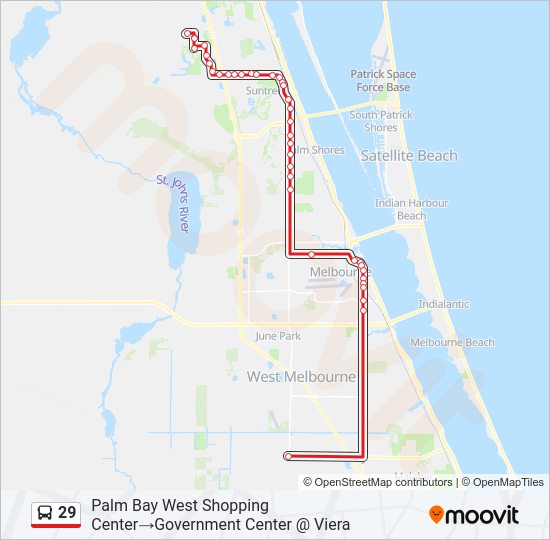 29 Bus Line Map