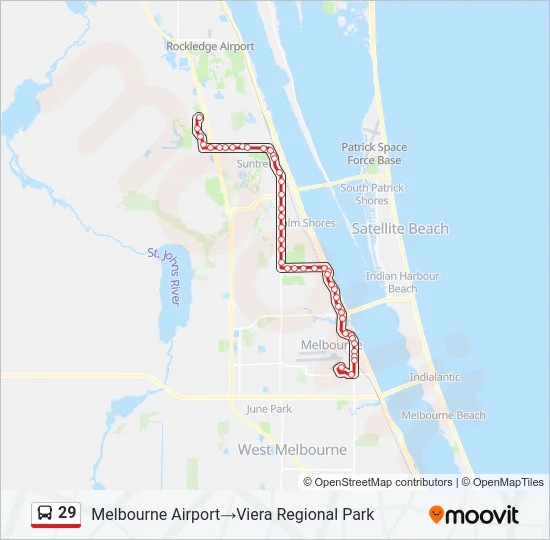 Mapa de 29 de autobús