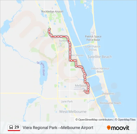 29 Bus Line Map