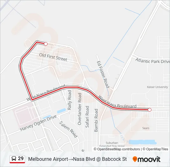 29 Bus Line Map
