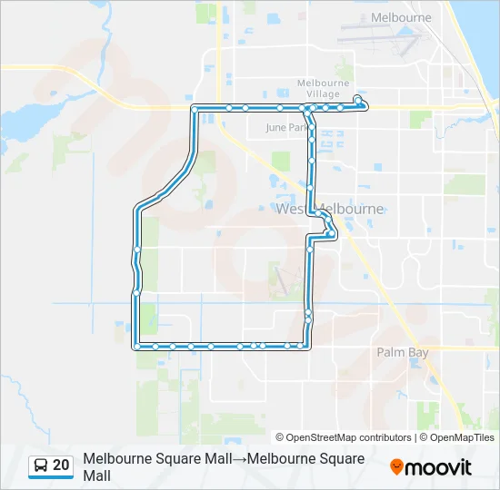 20 Bus Line Map