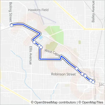 2 Bus Line Map