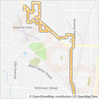 5 Bus Line Map