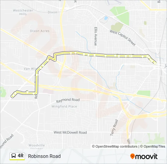 4R Bus Line Map
