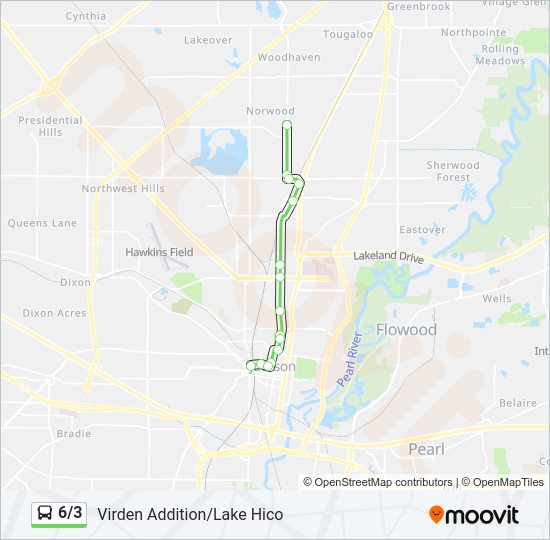6/3 Bus Line Map