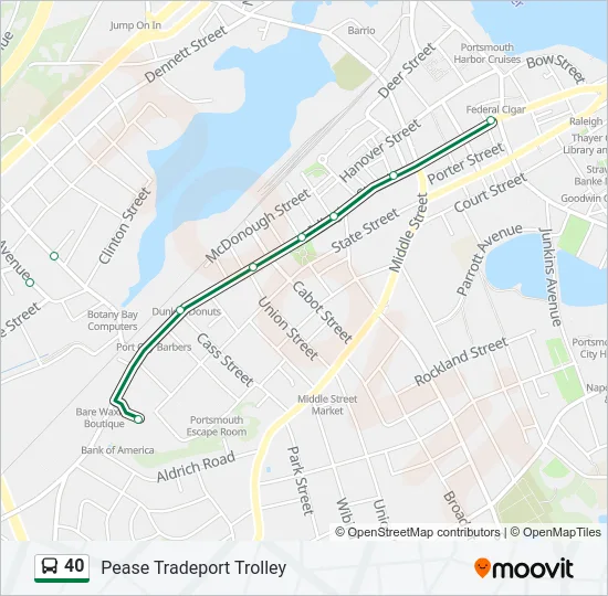 40 Bus Line Map