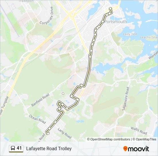 41 Bus Line Map