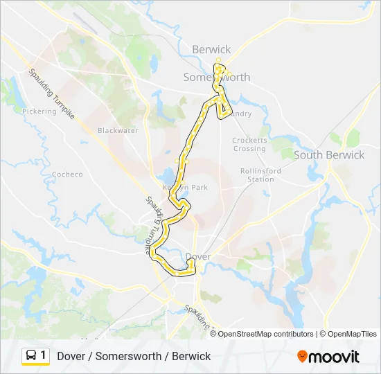 1 Bus Line Map