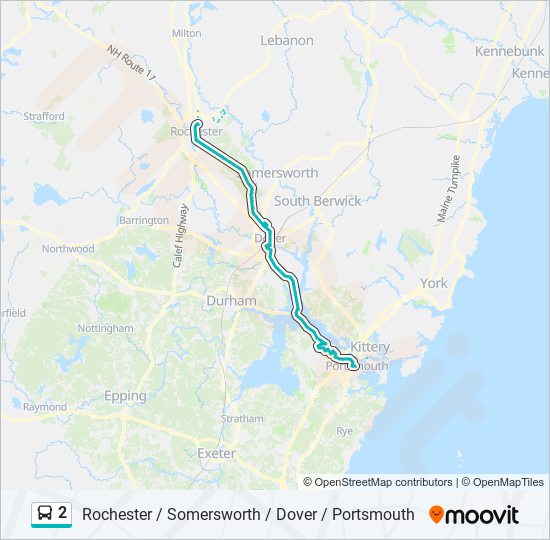 2 bus Line Map