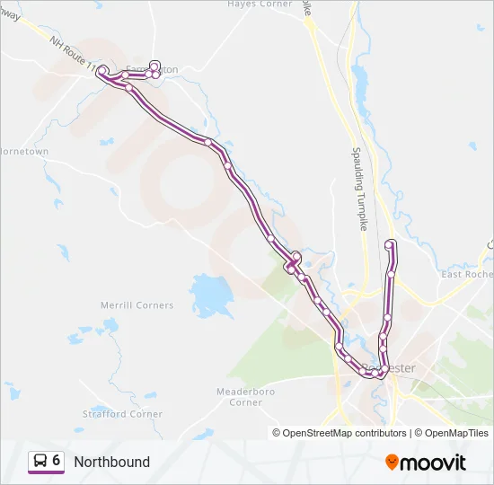 6 Bus Line Map