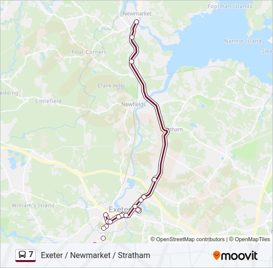 7 Bus Line Map