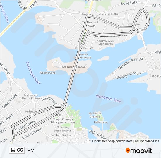 CC Bus Line Map