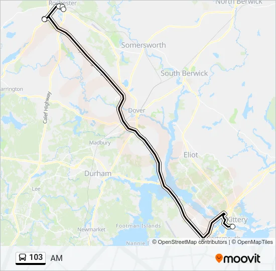 103 Bus Line Map