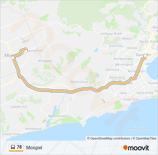 78 bus Line Map