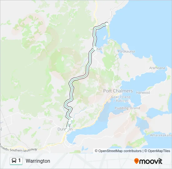 1 Bus Line Map
