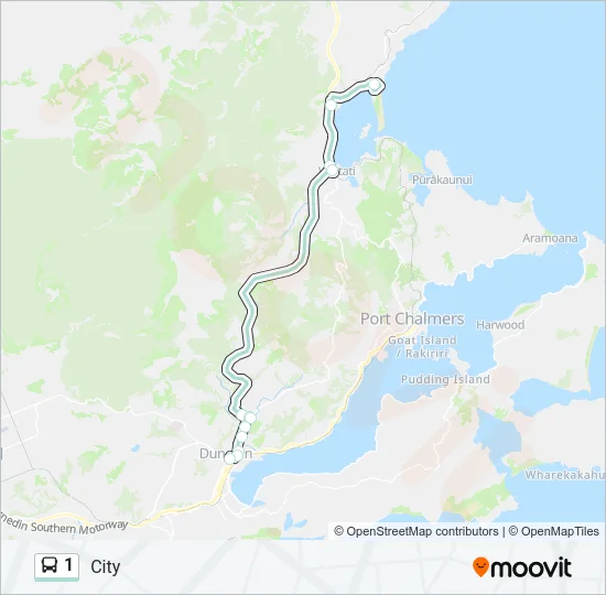 1 Bus Line Map