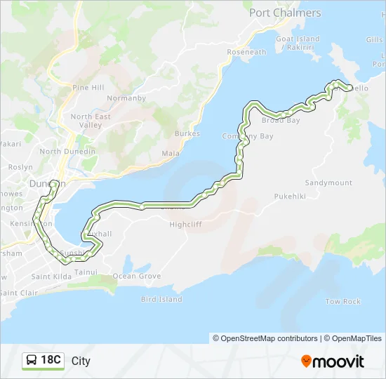 18C Bus Line Map