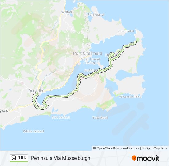 18D bus Line Map