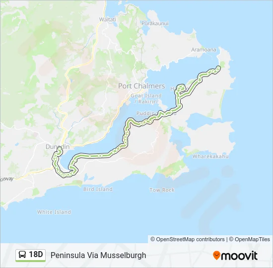 18D Bus Line Map