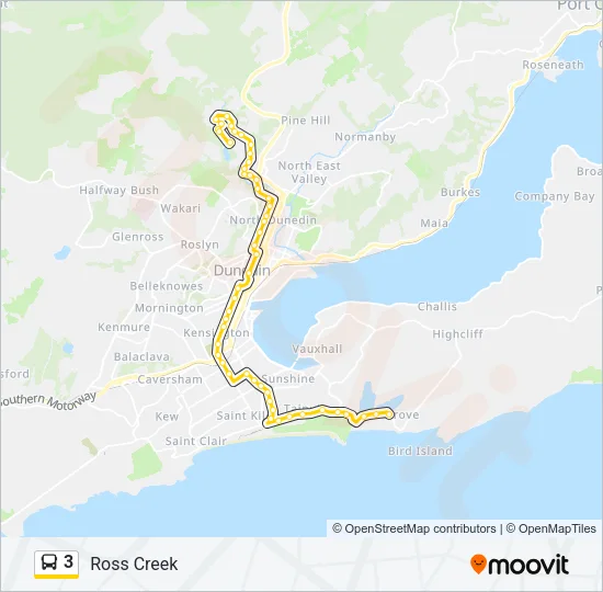 3 Bus Line Map